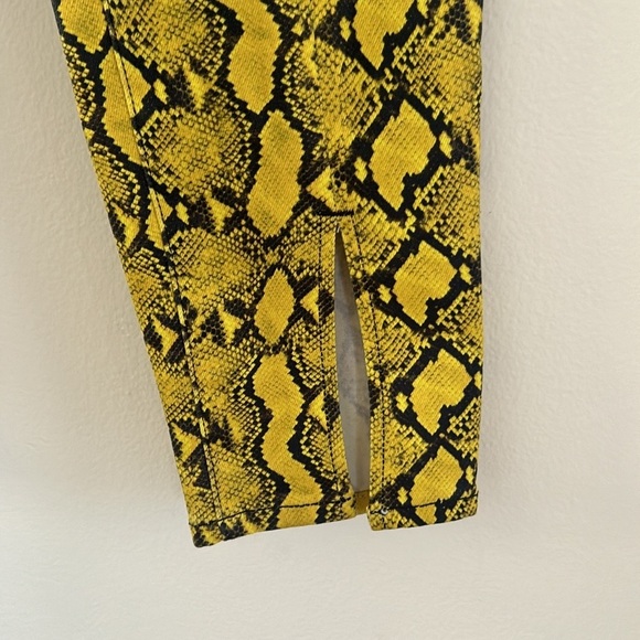 L'agence Jyothi High-Rise Split-Ankle Snake-Print Pants - Picture 5 of 8